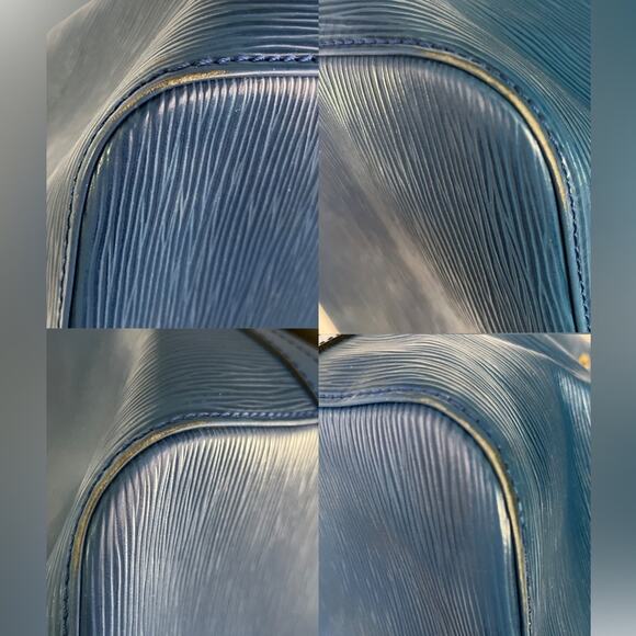 Louis Vuitton Petit Noé Blue Epi Leather Bucket Bag With Dust Bag Made in France - Picture 16 of 16